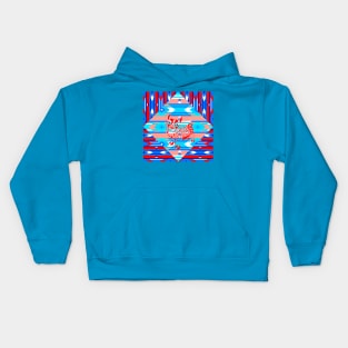 corgi tribalistic dog ecopop Kids Hoodie